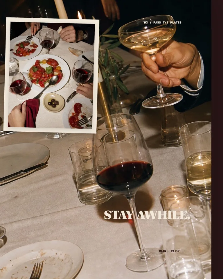 After Eight Supper template, slide 3 of 4