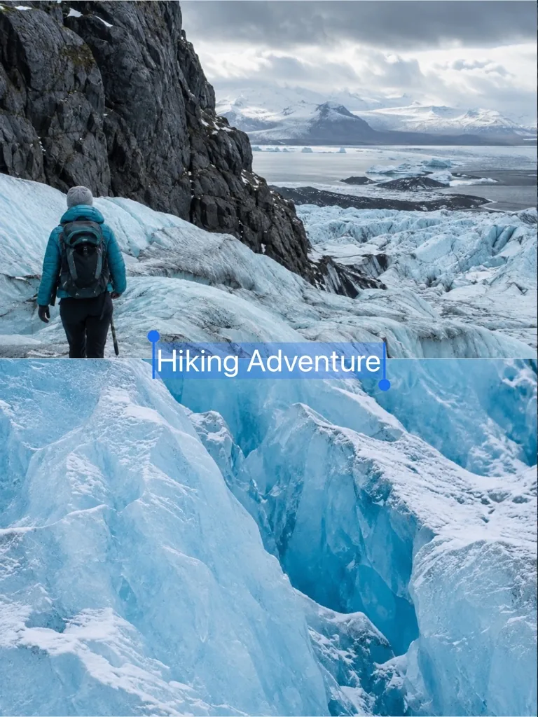 Glacier Journal template, slide 1 of 6