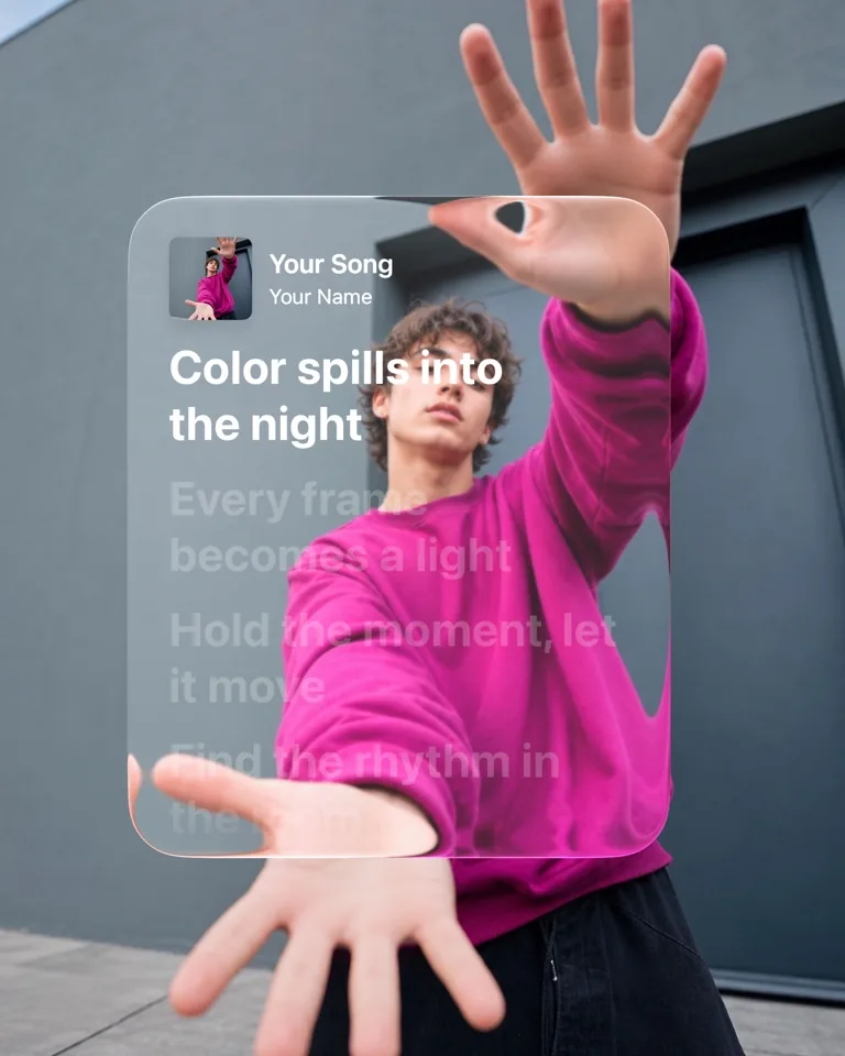 Magenta Lyrics template