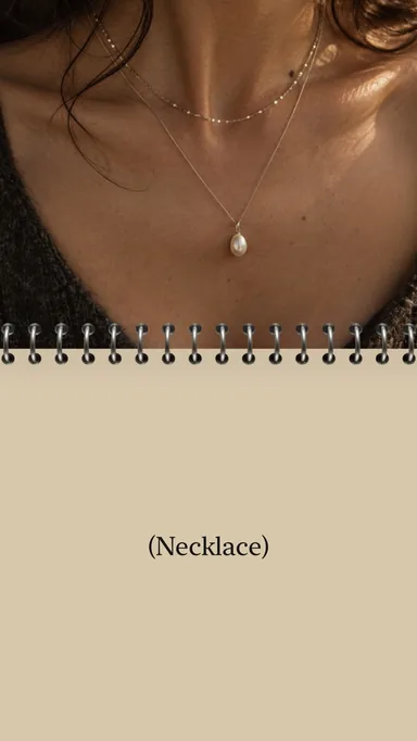 Necklace Notebook template cover