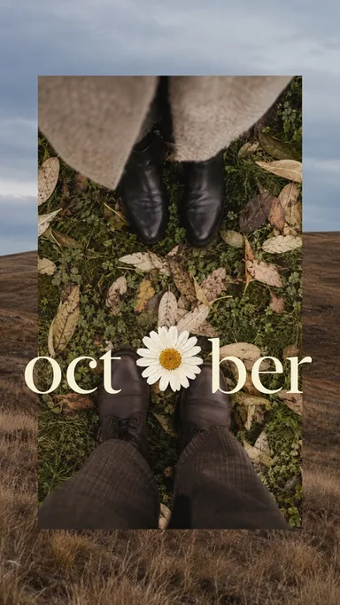October Field Notes template cover