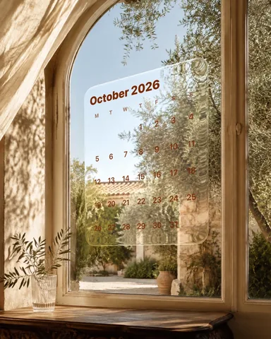 Orchard Calendar template cover