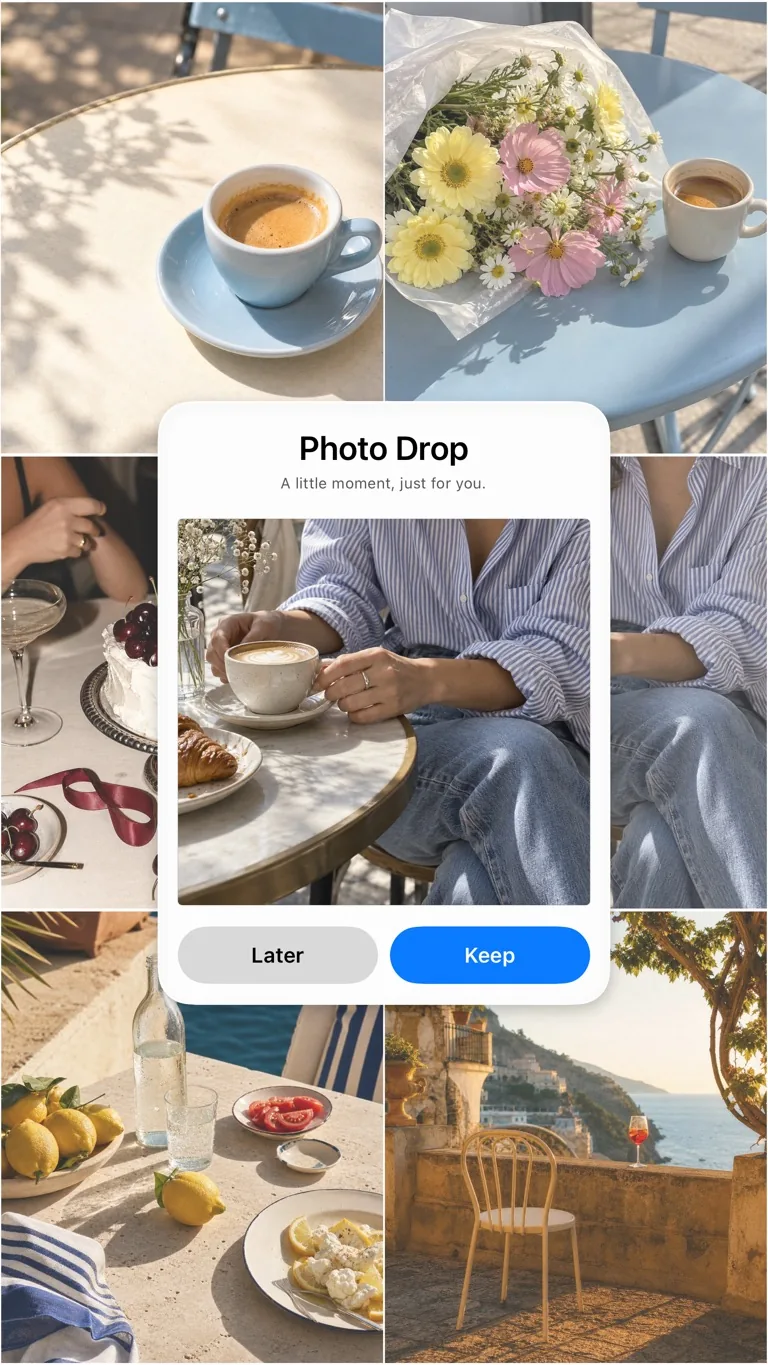 Photo Drop template