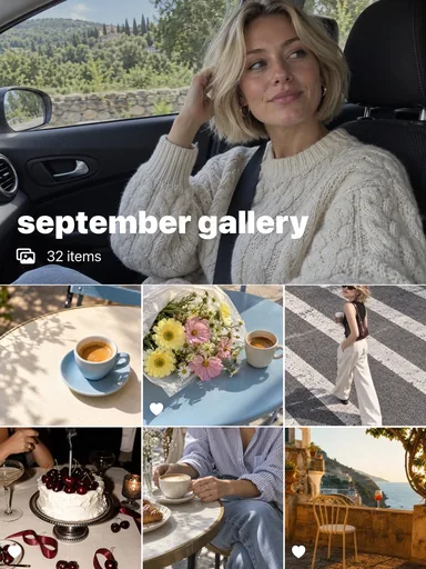 September Gallery template cover