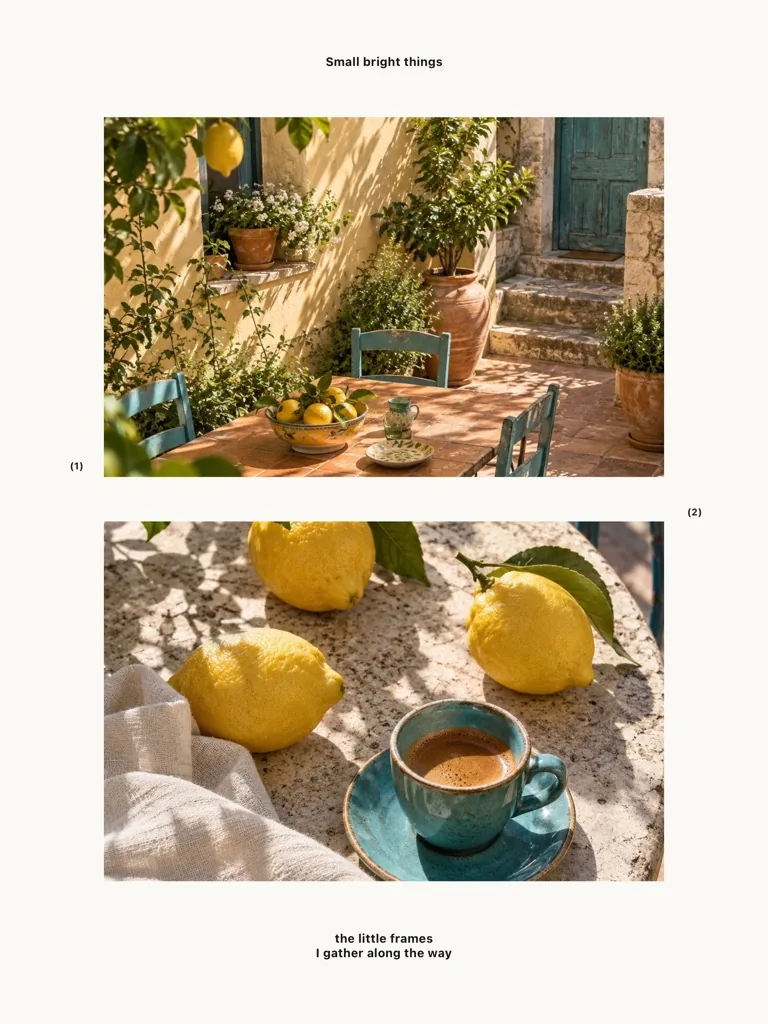 Small Bright Things template, slide 2 of 5