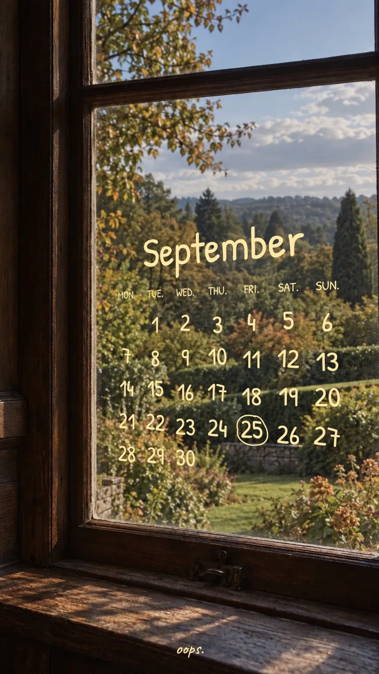 Window Calendar template